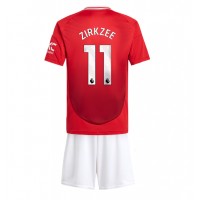 Manchester United Joshua Zirkzee #11 Fußballbekleidung Heimtrikot Kinder 2024-25 Kurzarm (+ kurze hosen)